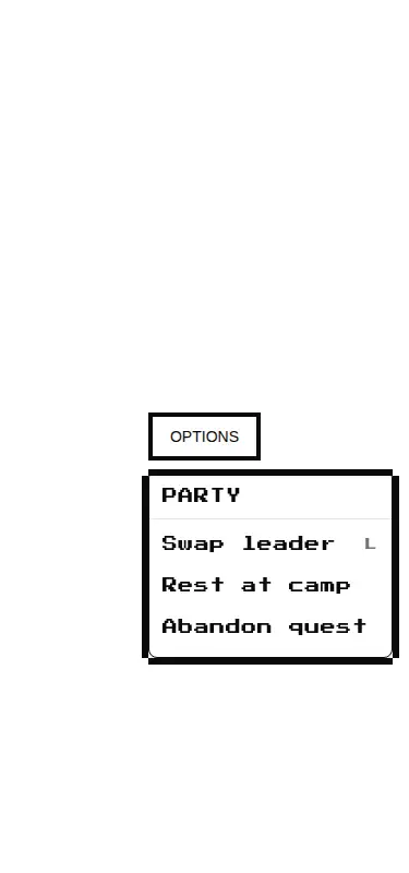 Harness screenshot of 8bitcn-dropdown-menu at 375 pixels wide