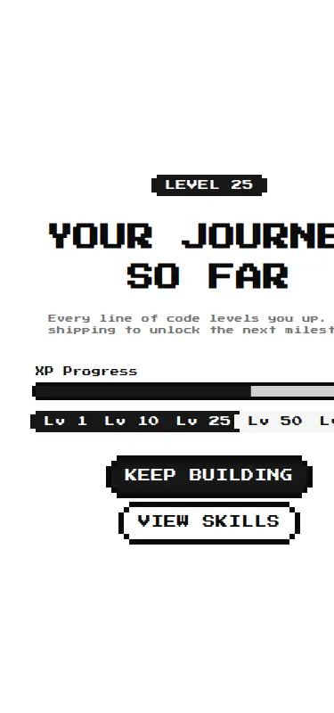 Harness screenshot of 8bitcn-game-hero2 at 375 pixels wide