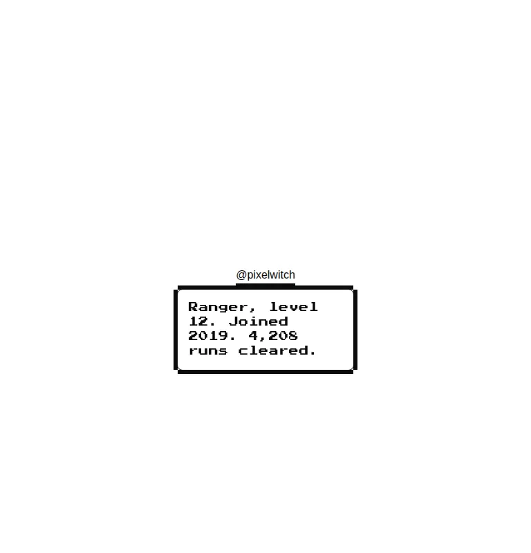 Harness screenshot of 8bitcn-hover-card at 768 pixels wide
