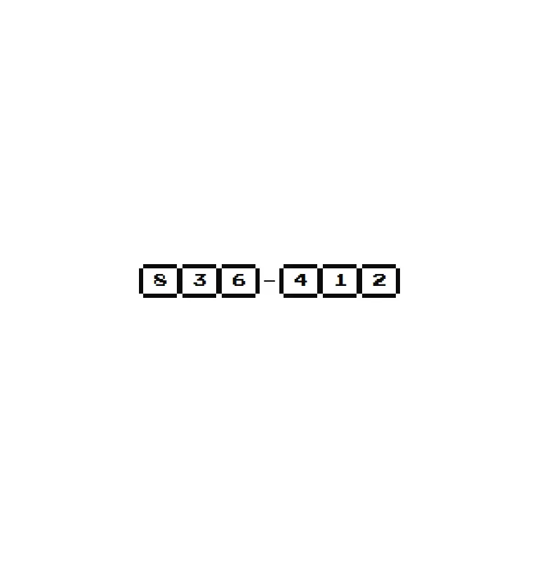 Harness screenshot of 8bitcn-input-otp at 768 pixels wide