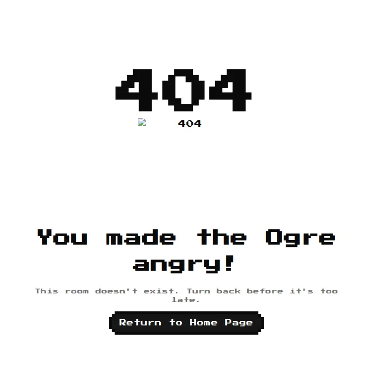 Harness screenshot of 8bitcn-not-found1 at 768 pixels wide
