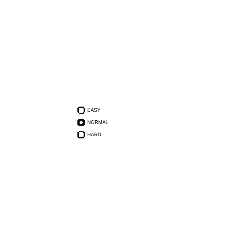Harness screenshot of 8bitcn-radio-group at 768 pixels wide