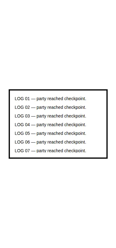 Harness screenshot of 8bitcn-scroll-area at 375 pixels wide