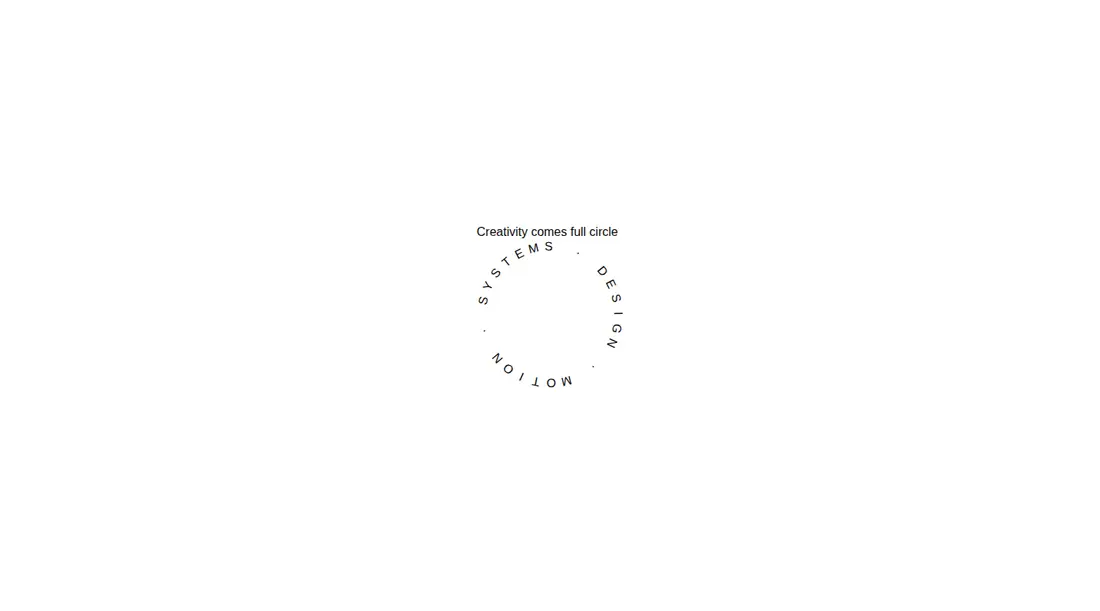 Harness screenshot of animata-circular-text at 1440 pixels wide