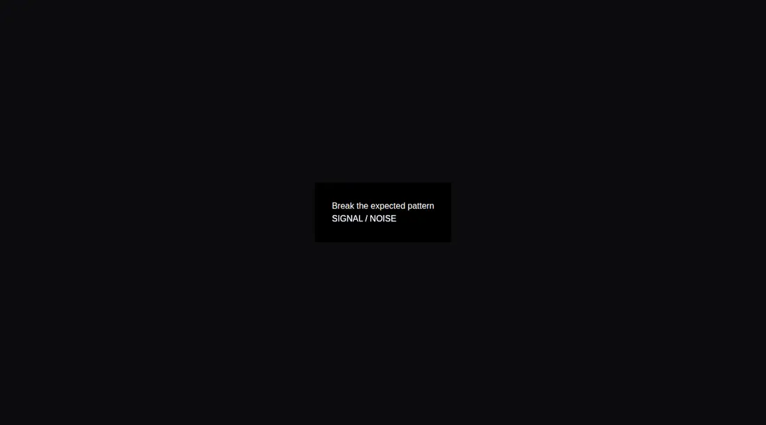 Harness screenshot of animata-glitch-text at 1440 pixels wide