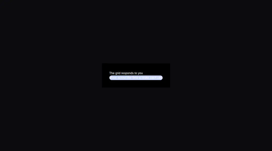 Harness screenshot of animata-interactive-grid at 1440 pixels wide