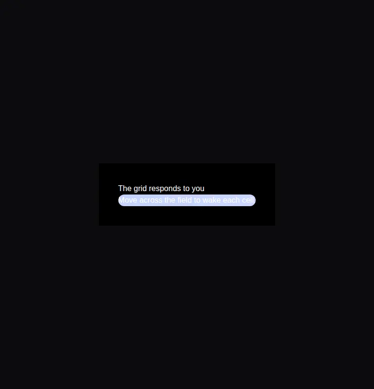 Harness screenshot of animata-interactive-grid at 768 pixels wide