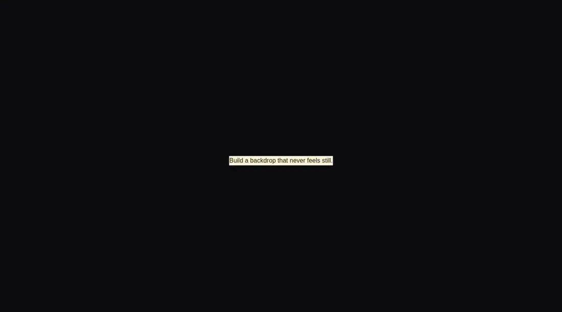 Harness screenshot of animata-moving-gradient at 1440 pixels wide