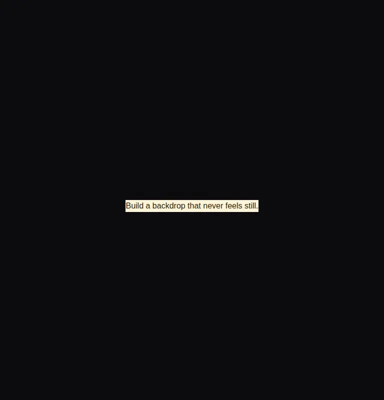 Harness screenshot of animata-moving-gradient at 768 pixels wide
