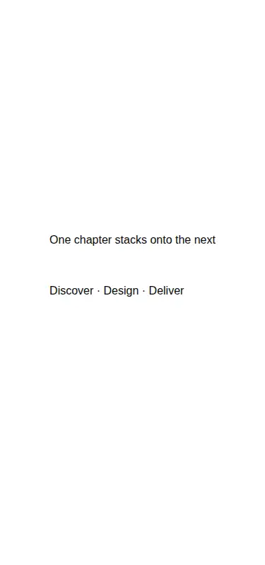 Harness screenshot of animata-stacked-sections at 375 pixels wide