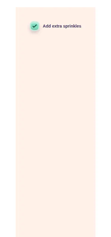 Harness screenshot of clay-checkbox at 375 pixels wide