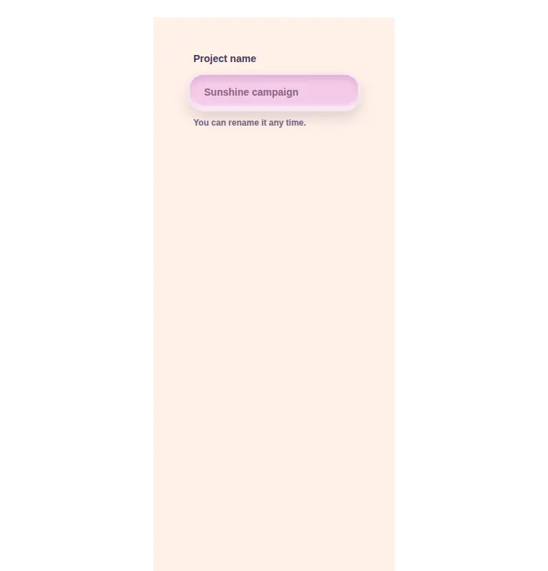 Harness screenshot of clay-input at 768 pixels wide
