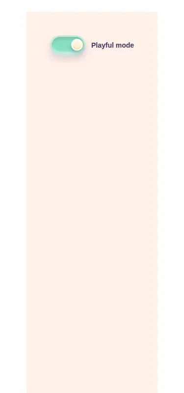 Harness screenshot of clay-toggle at 375 pixels wide