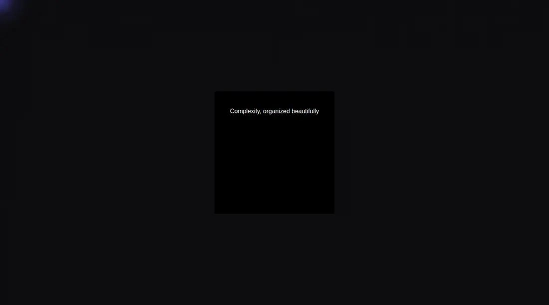 Harness screenshot of cultui-bg-animated-fractal-dot-grid at 1440 pixels wide