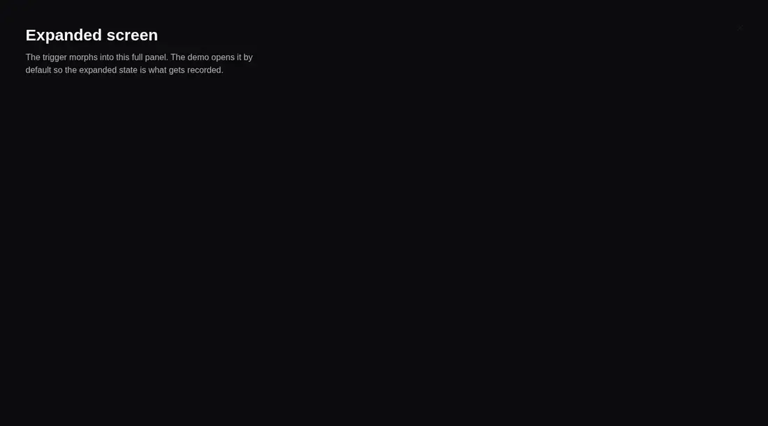 Harness screenshot of cultui-expandable-screen at 1440 pixels wide