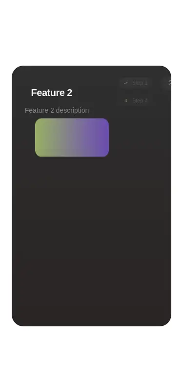 Harness screenshot of cultui-feature-carousel at 375 pixels wide