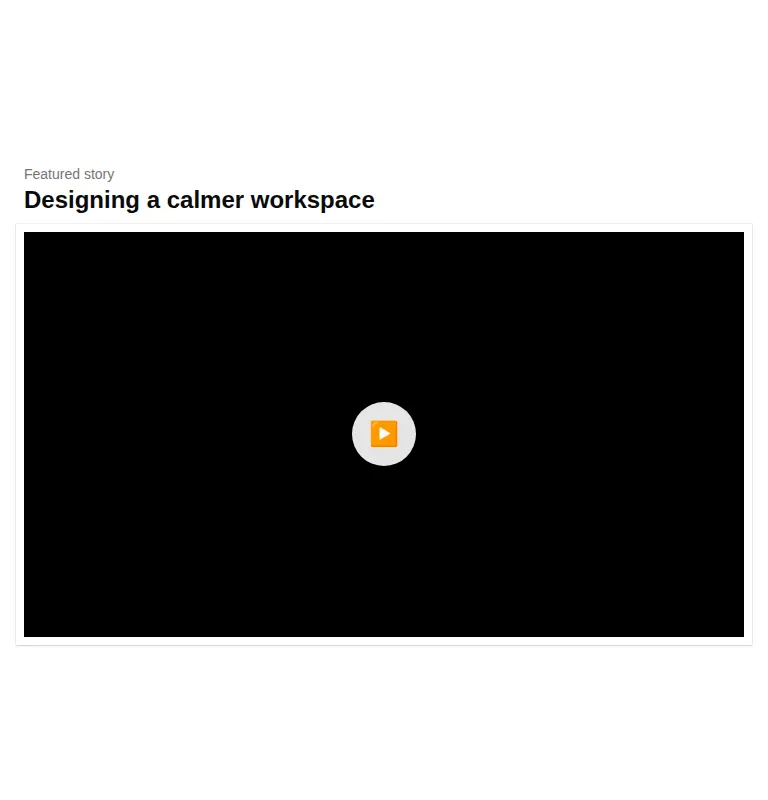 Harness screenshot of cultui-hover-video-player at 768 pixels wide