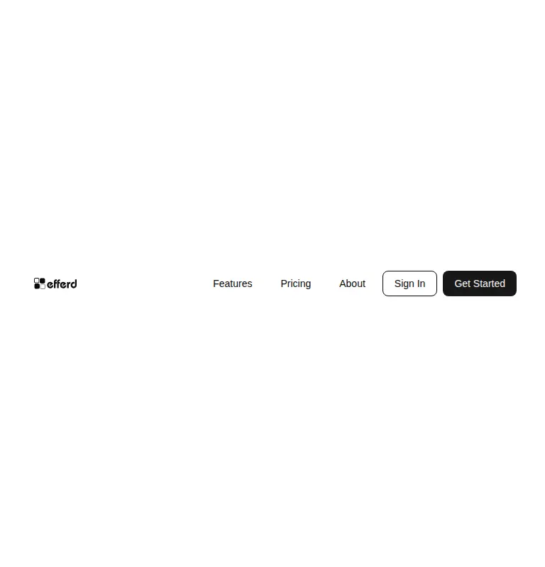 Harness screenshot of efferd-header-1 at 768 pixels wide