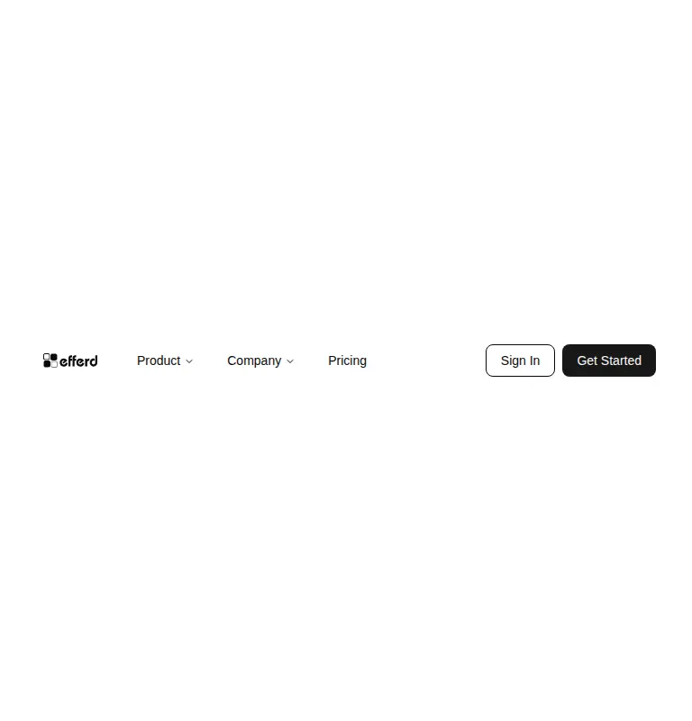 Harness screenshot of efferd-header-3 at 768 pixels wide