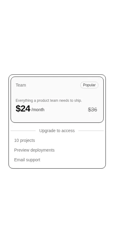 Harness screenshot of efferd-pricing-2 at 375 pixels wide