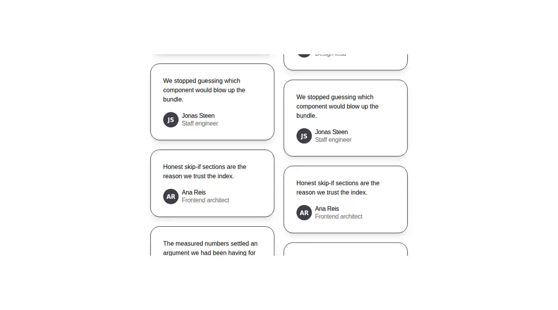 Harness screenshot of efferd-testimonials-1 at 1440 pixels wide