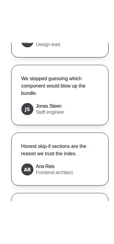 Harness screenshot of efferd-testimonials-1 at 375 pixels wide