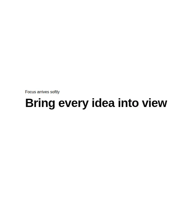 Harness screenshot of eldora-blur-in-text at 768 pixels wide