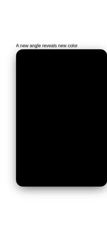 Harness screenshot of eldora-holographic-card at 375 pixels wide