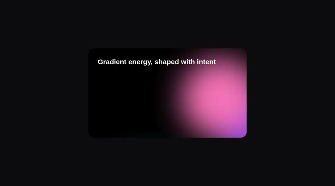 Harness screenshot of fancy-animated-gradient-with-svg at 1440 pixels wide