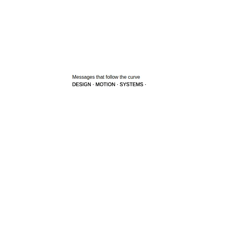 Harness screenshot of fancy-marquee-along-svg-path at 768 pixels wide