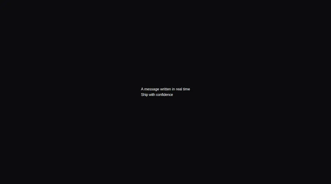 Harness screenshot of fancy-typewriter at 1440 pixels wide