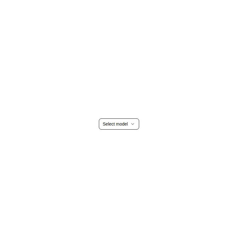 Harness screenshot of hextaui-ai-model-selector at 768 pixels wide