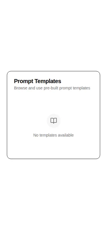 Harness screenshot of hextaui-ai-prompt-templates at 375 pixels wide