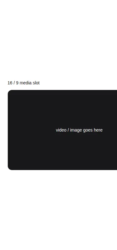 Harness screenshot of hextaui-aspect-ratio at 375 pixels wide