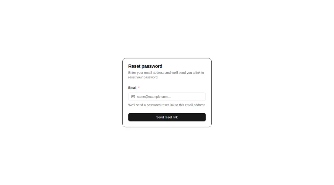Harness screenshot of hextaui-auth-forgot-password at 1440 pixels wide