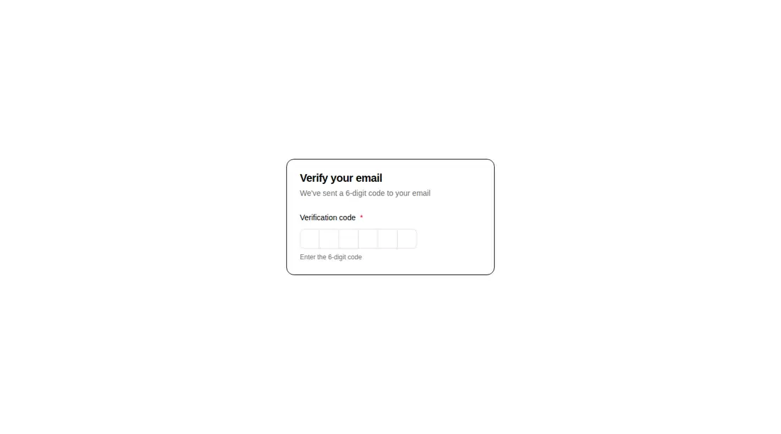 Harness screenshot of hextaui-auth-otp-verify at 1440 pixels wide