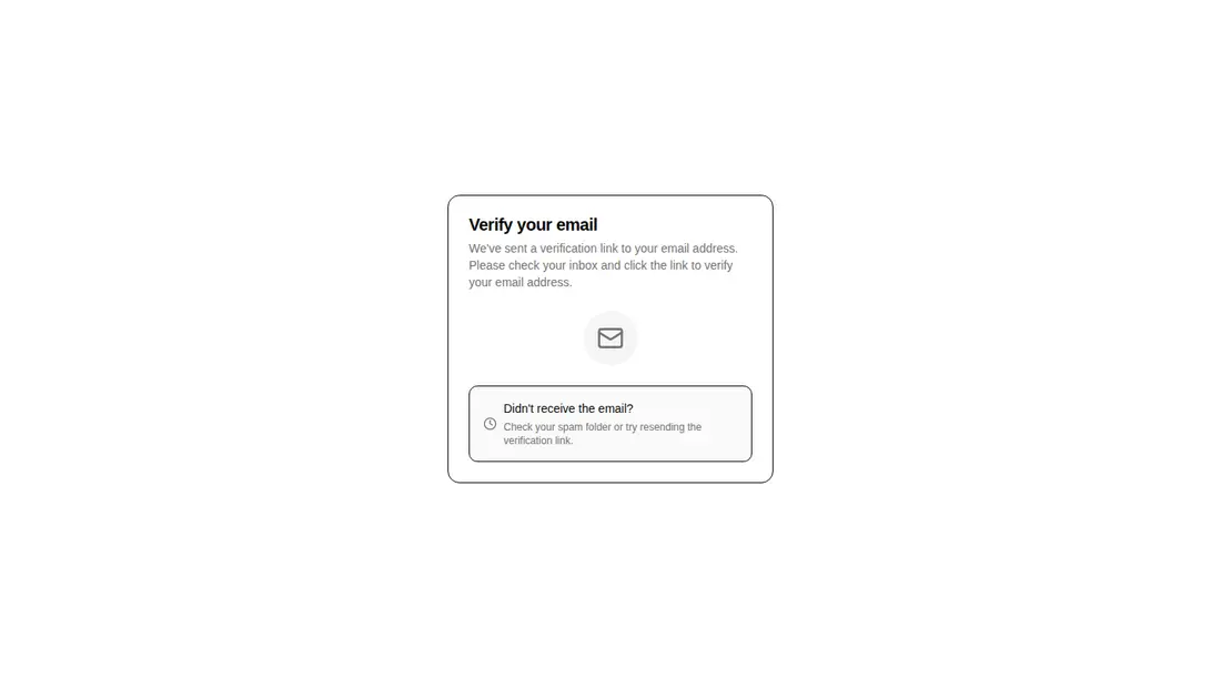 Harness screenshot of hextaui-auth-verify-email at 1440 pixels wide