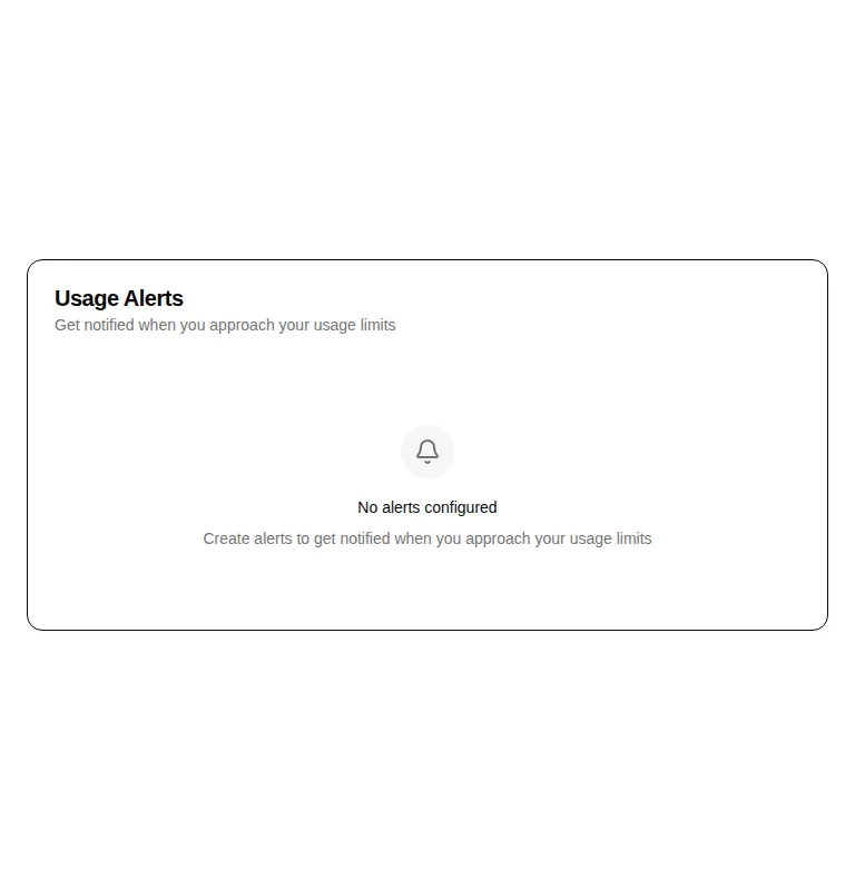 Harness screenshot of hextaui-billing-usage-alerts at 768 pixels wide