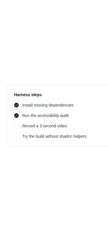 Harness screenshot of hextaui-checkbox at 375 pixels wide