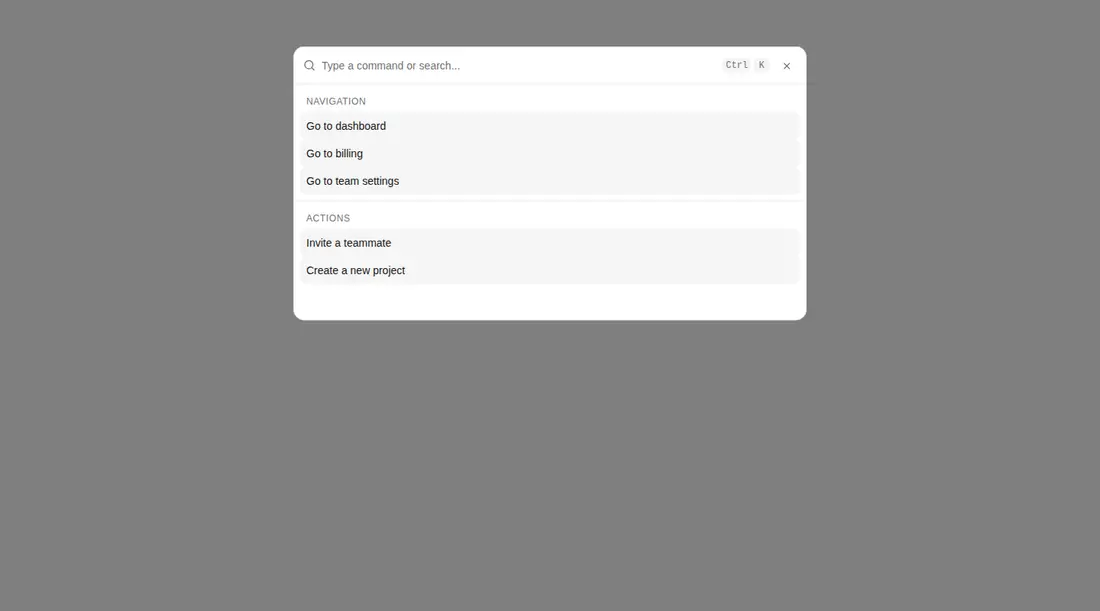 Harness screenshot of hextaui-command-menu at 1440 pixels wide