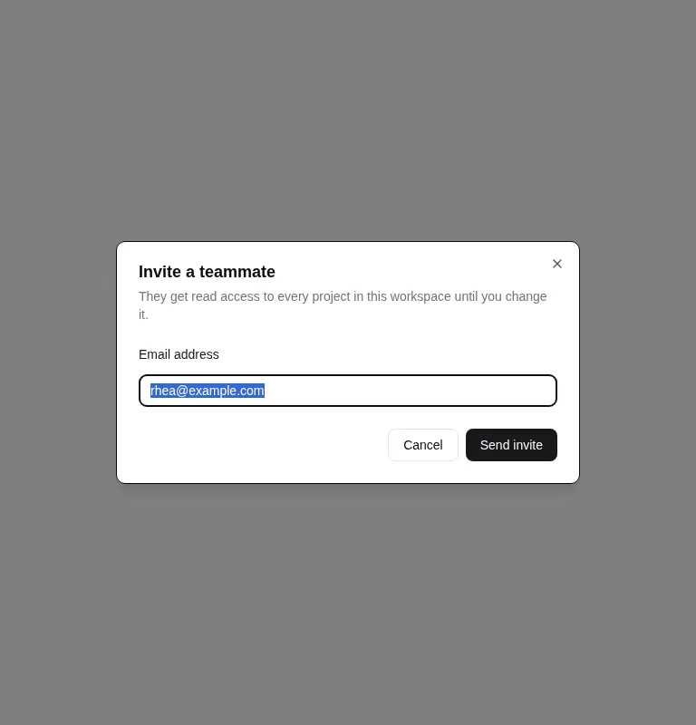 Harness screenshot of hextaui-dialog at 768 pixels wide