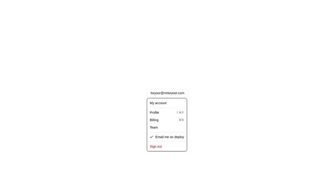 Harness screenshot of hextaui-dropdown-menu at 1440 pixels wide