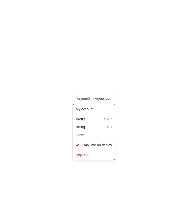 Harness screenshot of hextaui-dropdown-menu at 768 pixels wide