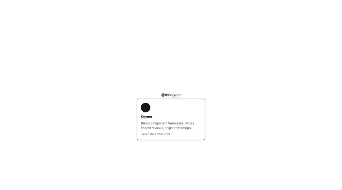 Harness screenshot of hextaui-hover-card at 1440 pixels wide