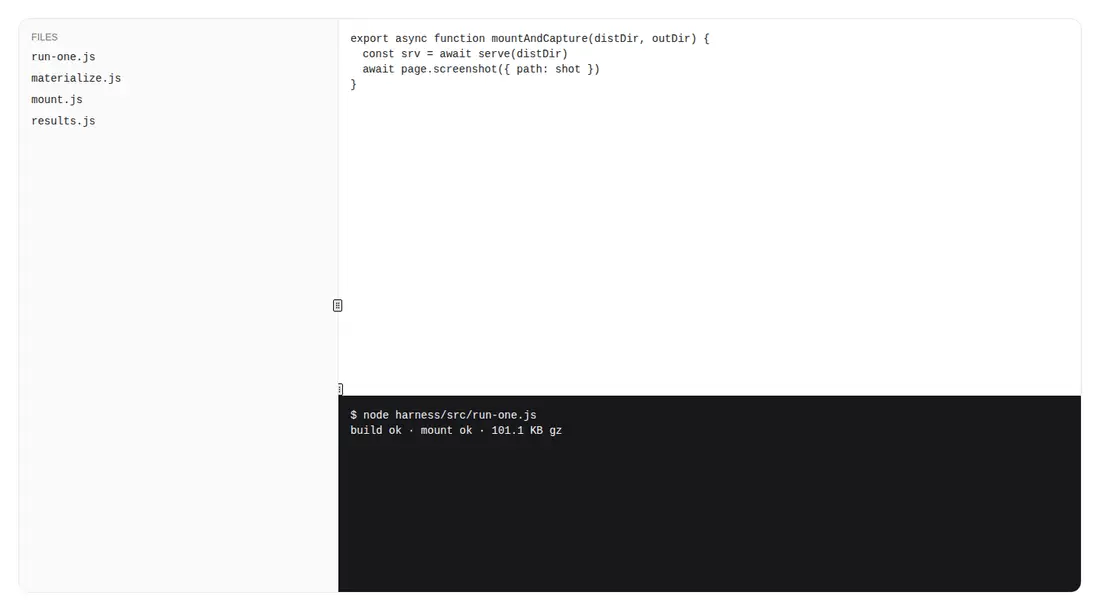 Harness screenshot of hextaui-resizable at 1440 pixels wide