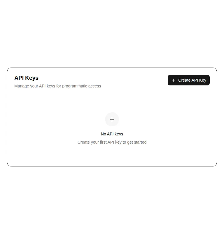 Harness screenshot of hextaui-settings-api-keys at 768 pixels wide