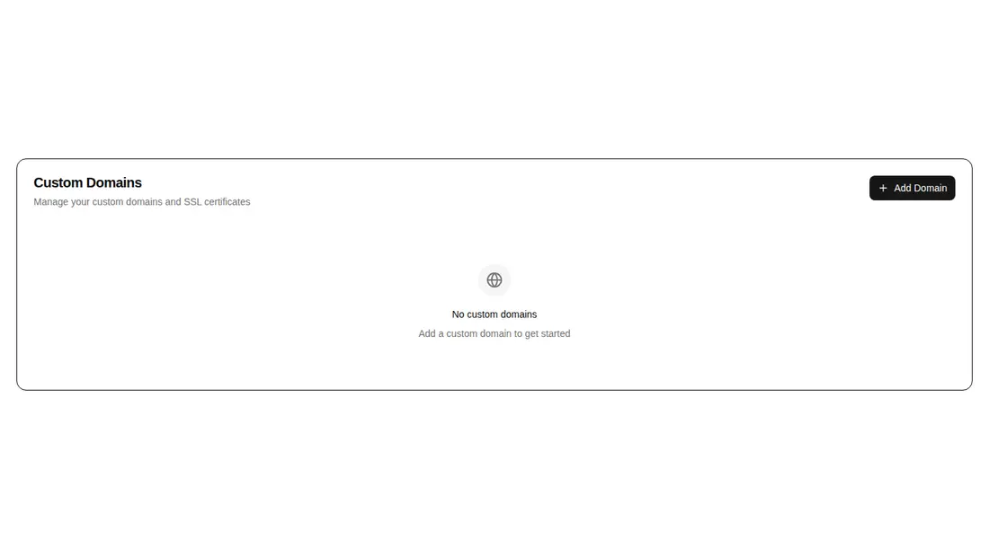 Harness screenshot of hextaui-settings-domains at 1440 pixels wide