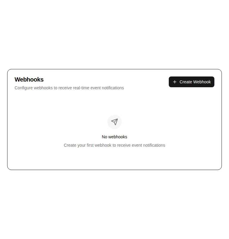 Harness screenshot of hextaui-settings-webhooks at 768 pixels wide