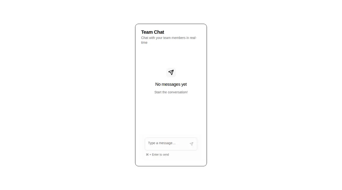 Harness screenshot of hextaui-team-chat at 1440 pixels wide