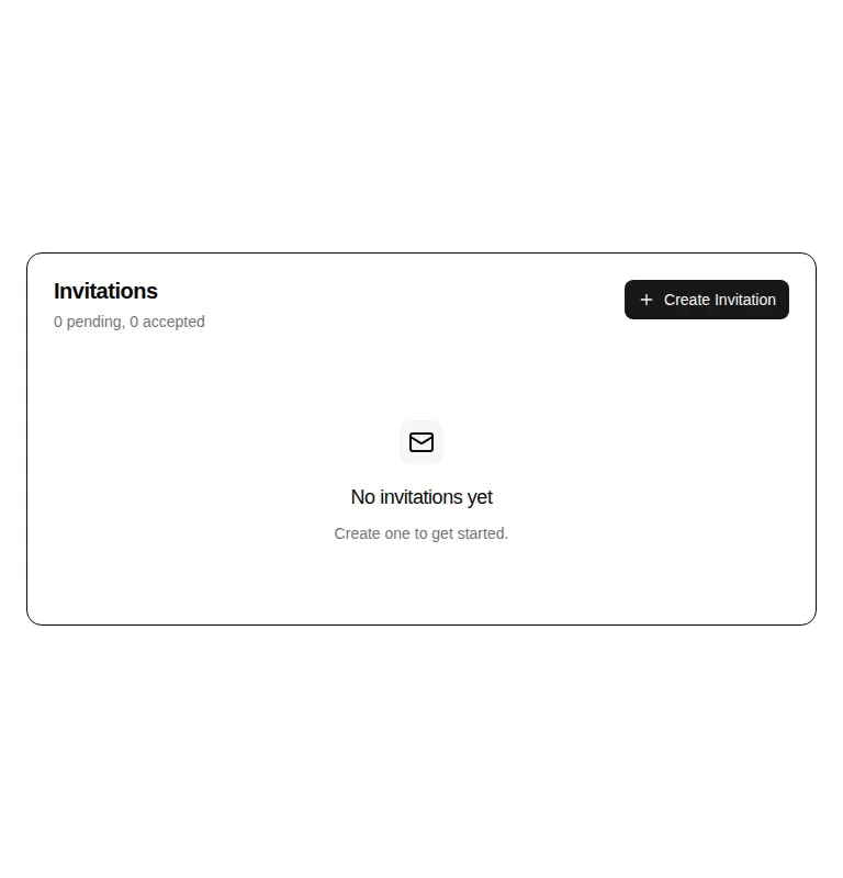 Harness screenshot of hextaui-team-invitations at 768 pixels wide